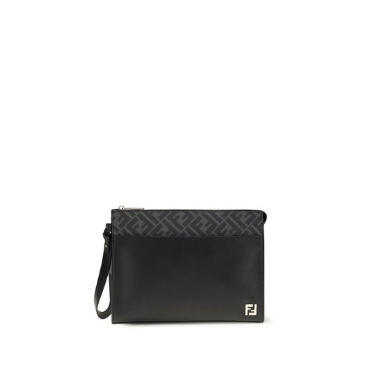 Leather FF canvas Pouch