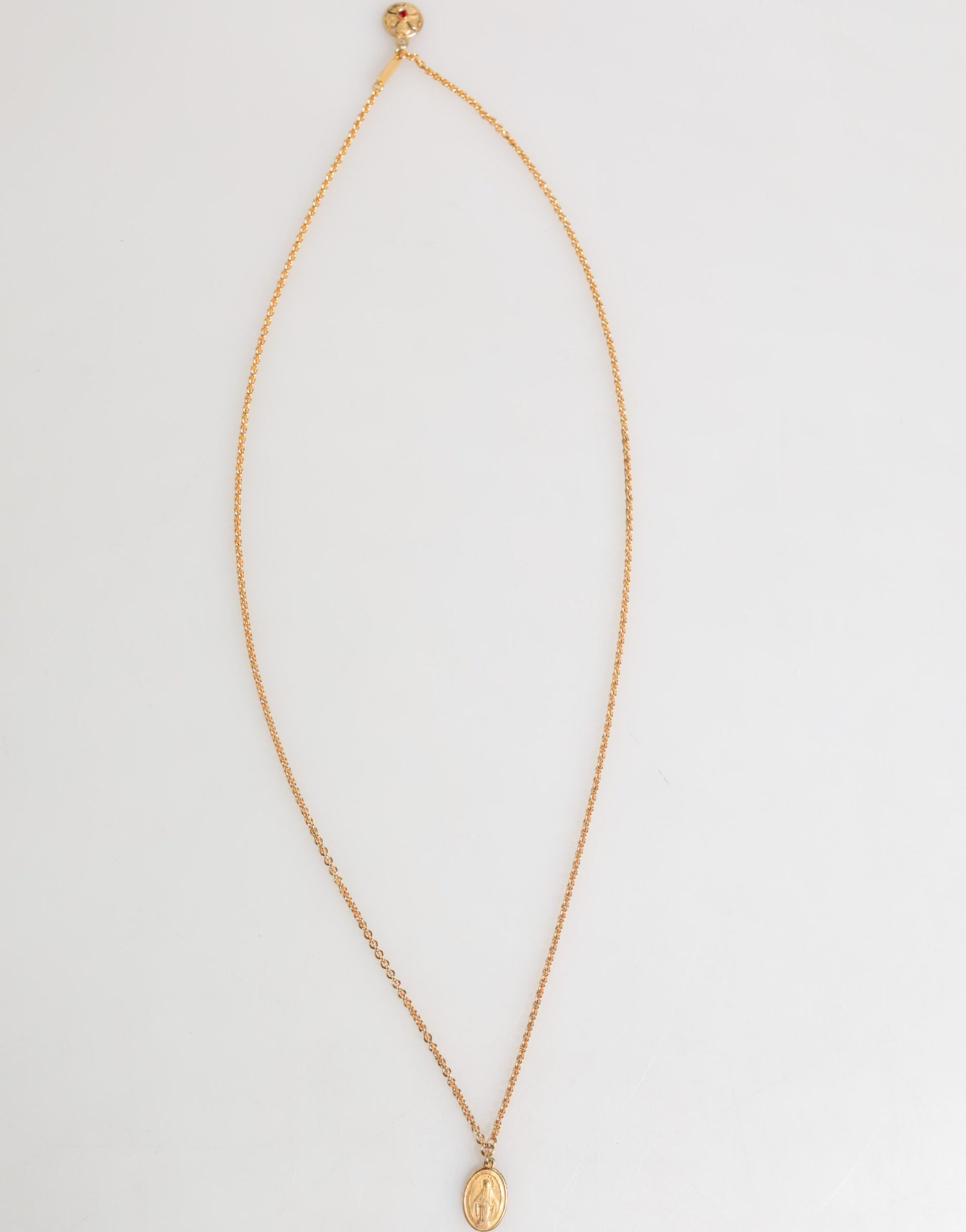 Gold Medallion Metal Chain Charm Men Pendant Necklace