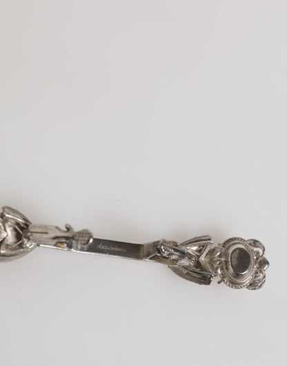 Lapel Pin 925 Sterling Silver Crystals Accessory Brooch