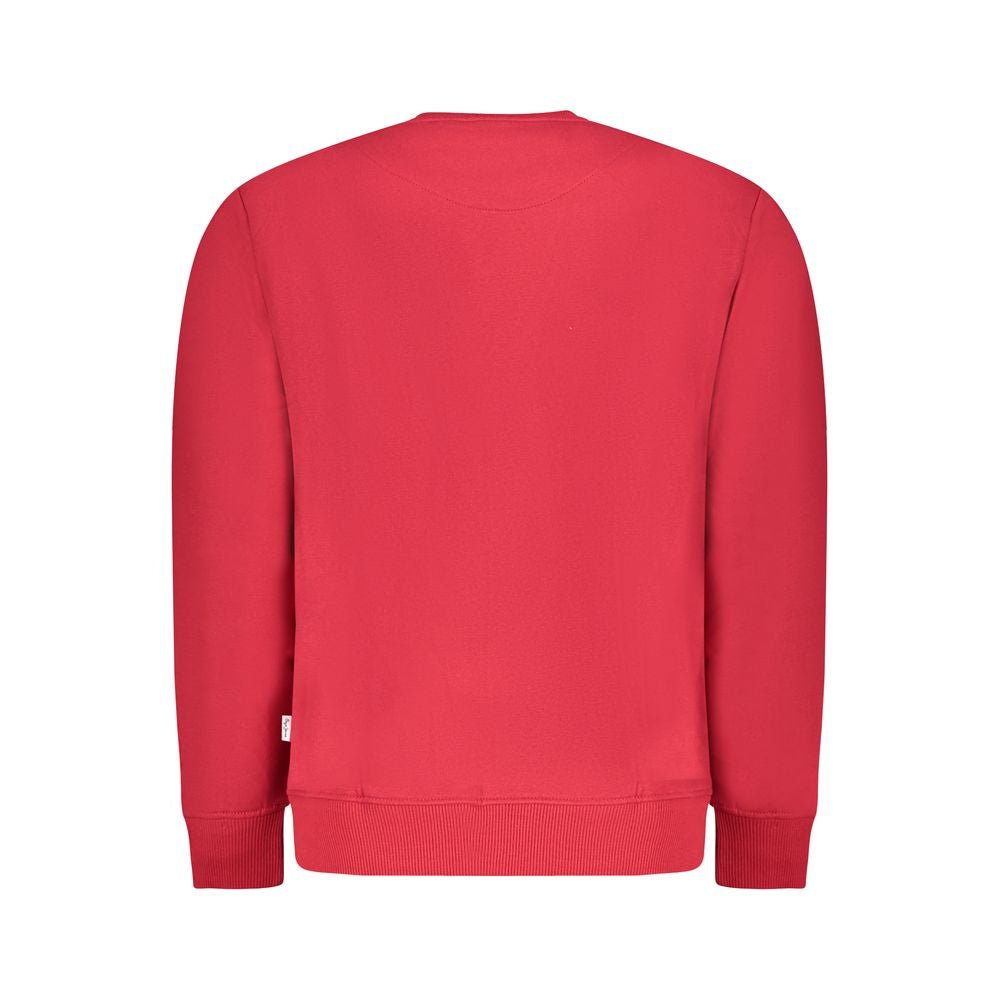 Jersey rojo de algodón para hombre