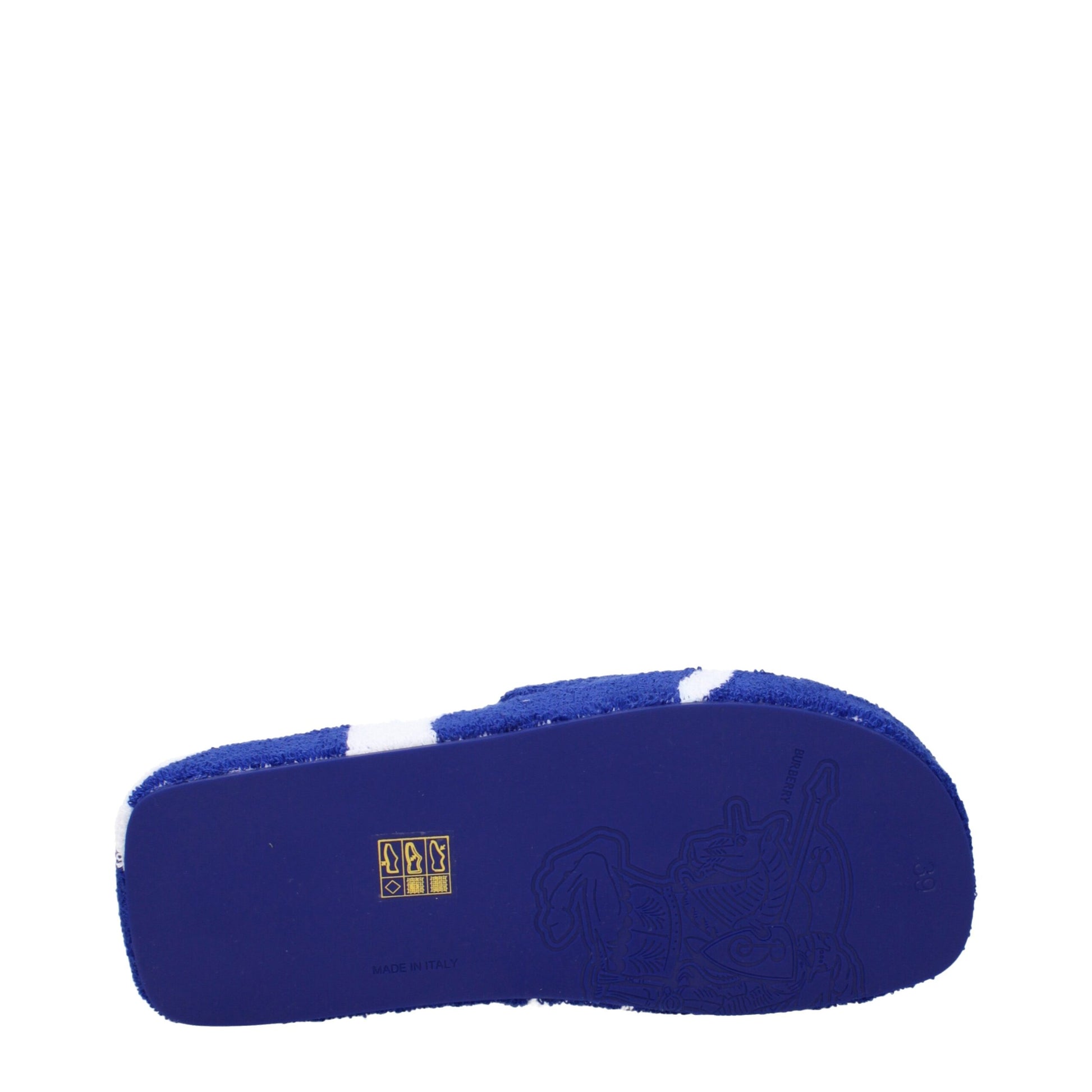 Blue Fabric Slippers Sandals