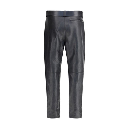 Hammered leather belted Pants
