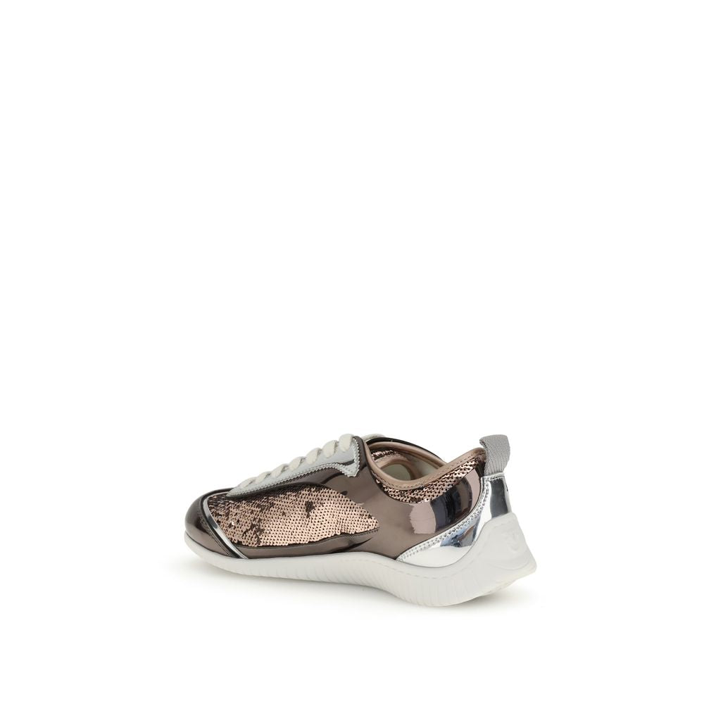 Sequined mirror fabric Reby 10 Sneakers