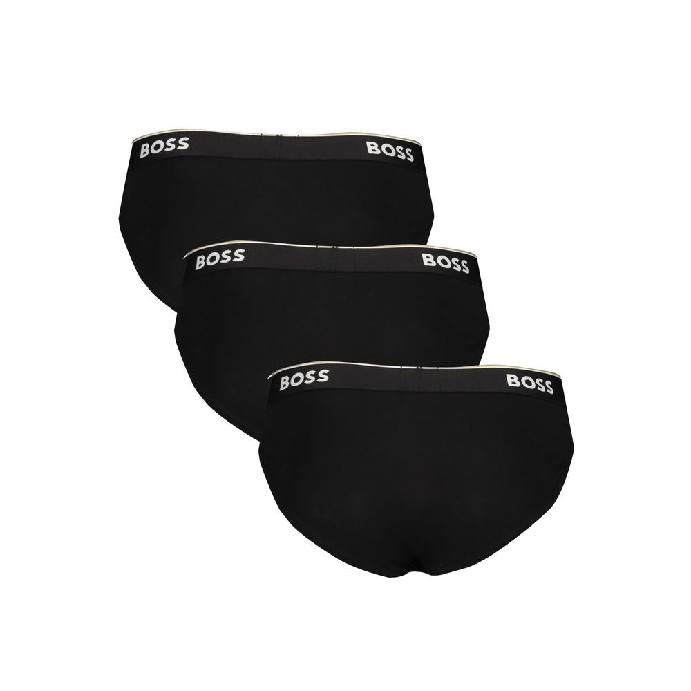Black Cotton Men Brief