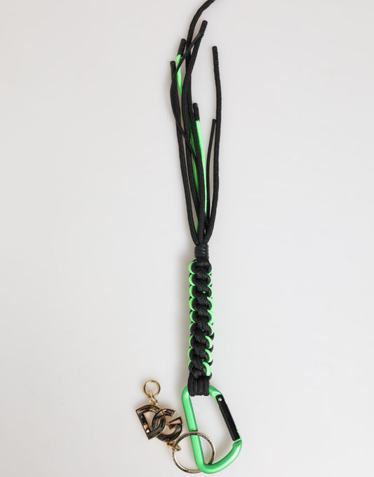 Polyester Multicolor Tape String DG Logo Keychain Keyring