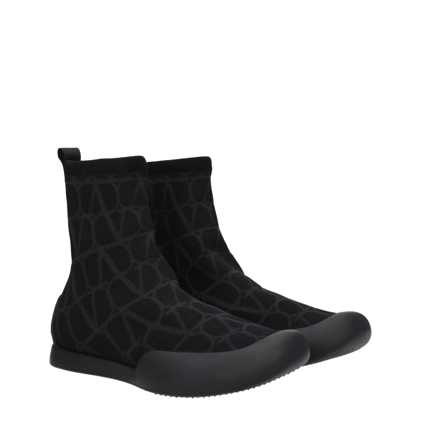 Black Fabric High Tops