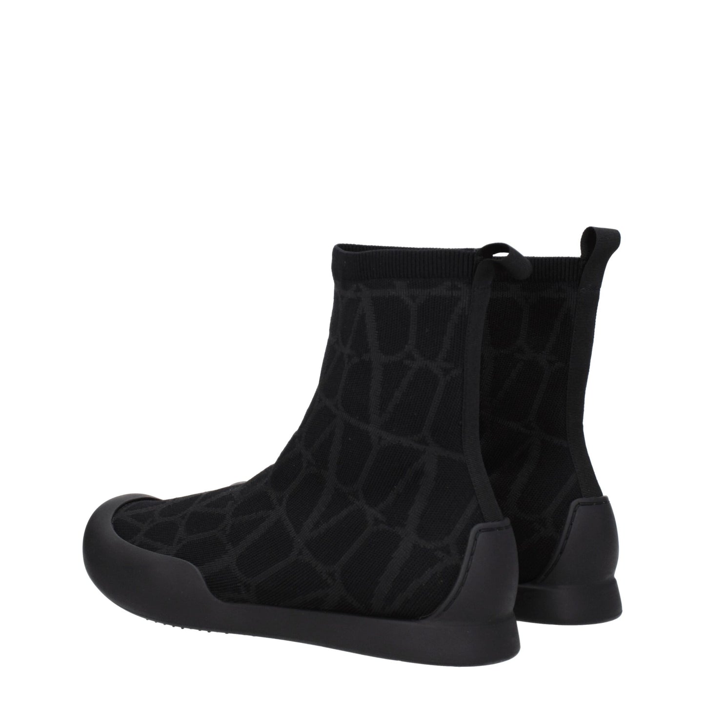 Black Fabric High Tops