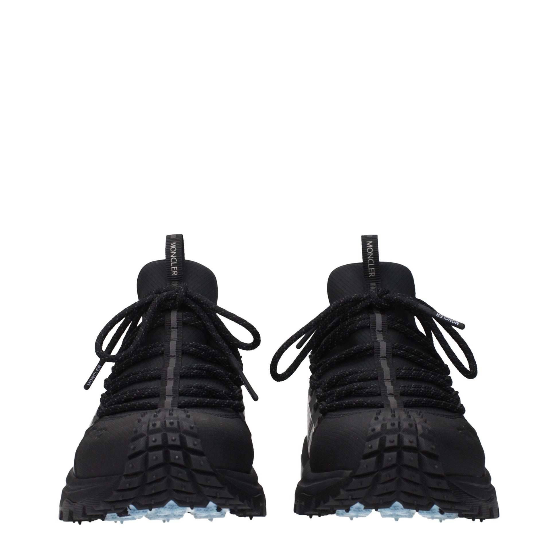 Black Fabric Athletic Sneakers