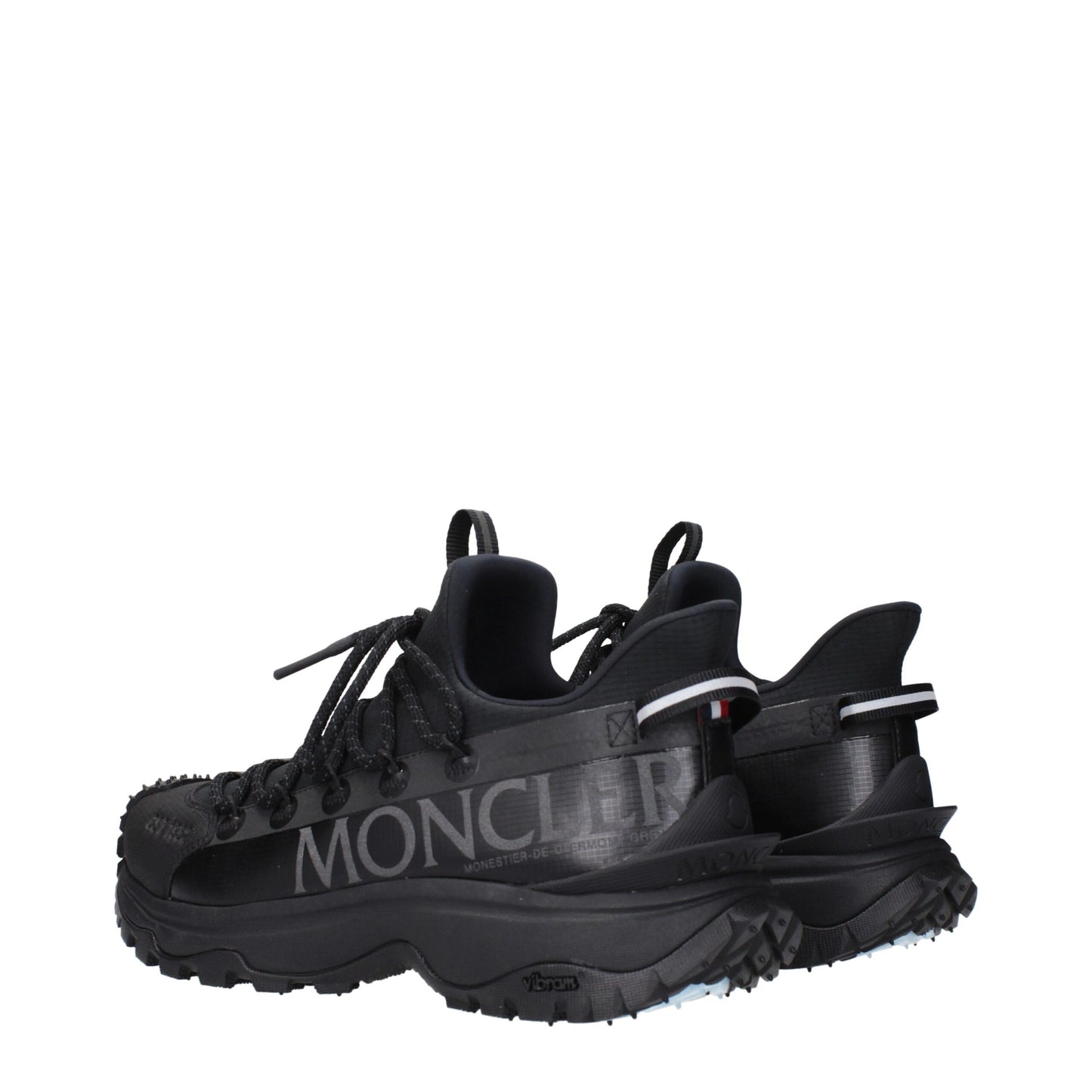 Black Fabric Athletic Sneakers