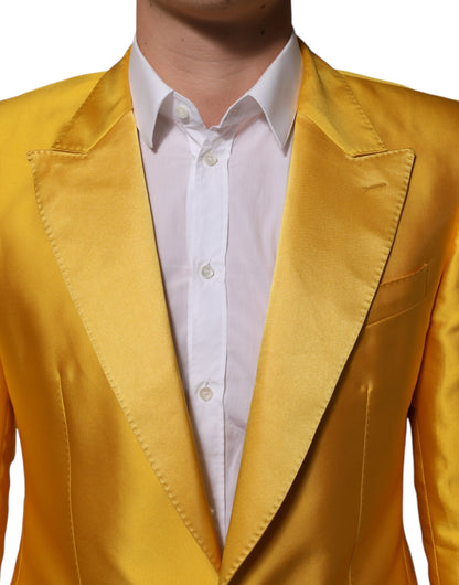 Yellow 2 Piece Silk Blend Men Suit SICILIA
