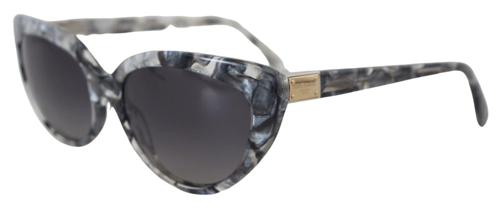 DG4194 Gray Acetate Logo Plaque Cat Eye Lens Sunglasses