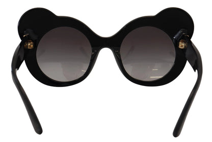 DG4325BM White Black Acetate Crystal Shades Sunglasses