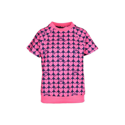 Camiseta de algodón rosa