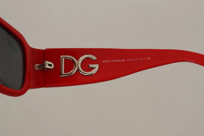 DG4027 Red Crystal Black Lens Shades Sunglasses