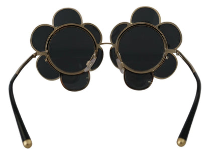 DG2201 Black Lens Gold Frame LIMITED EDITION Sunglasses