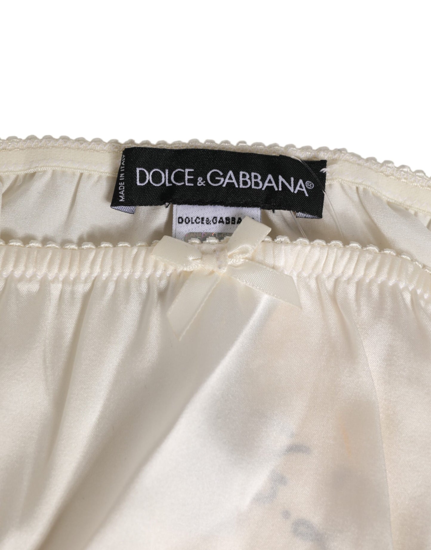 White Silk Satin Lingerie Panty  Underwear