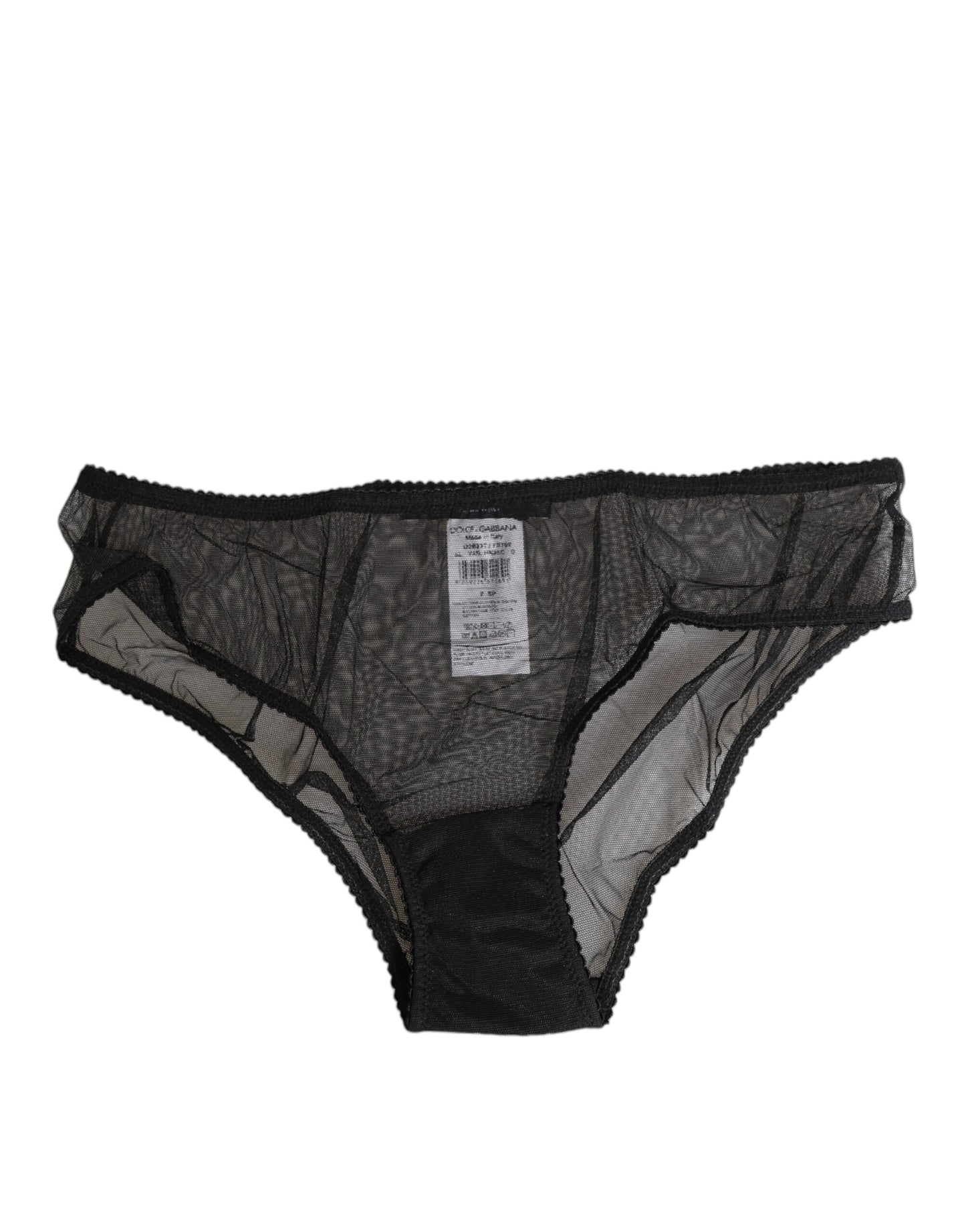 Black Sheer Mesh Lace Bikini Briefs Underwear