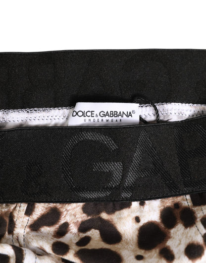 Leopard Print Black Waistband Cotton Underwear