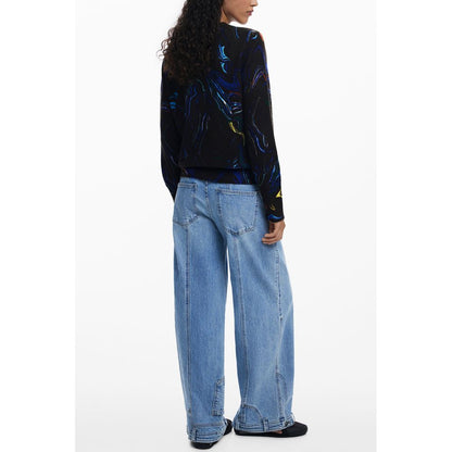 Jersey Negro Poliamida Mujer