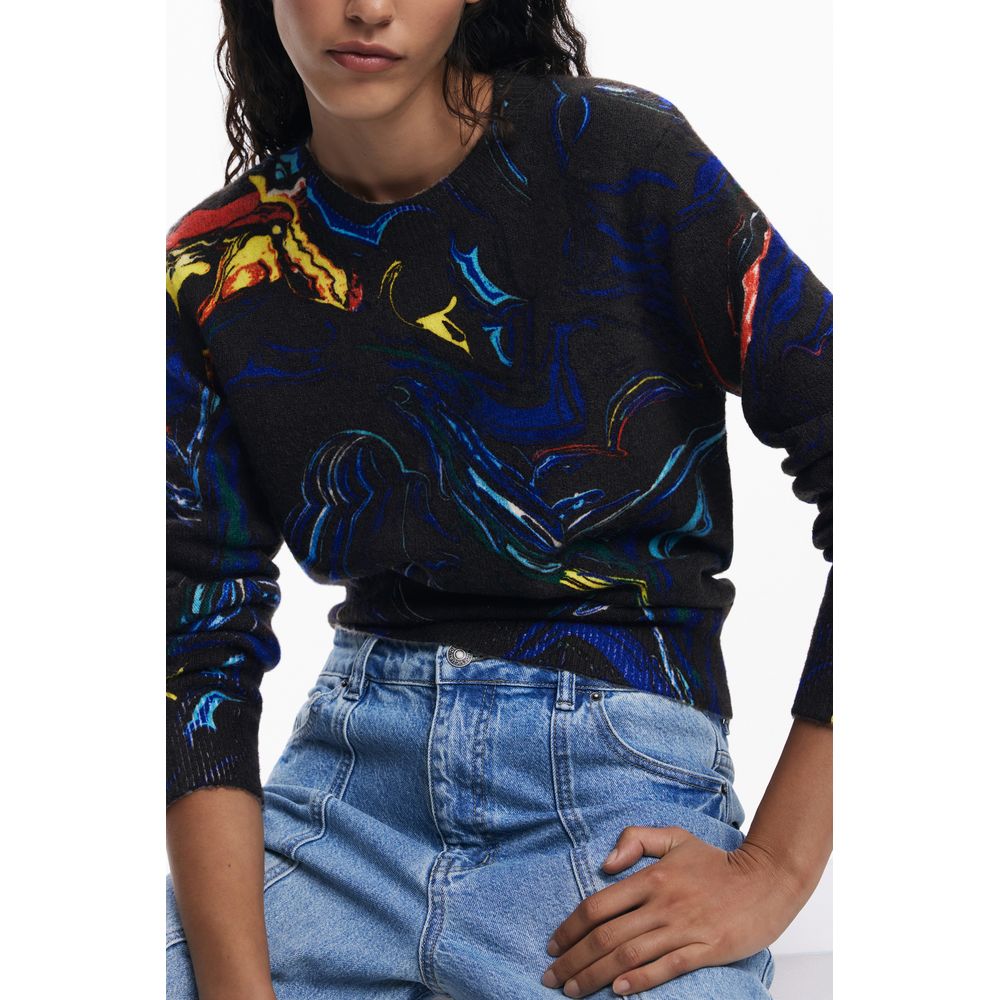 Jersey Negro Poliamida Mujer