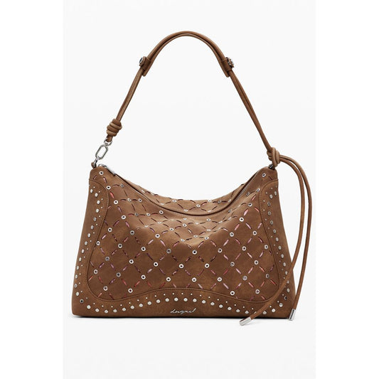Bolso de polietileno marrón para mujer