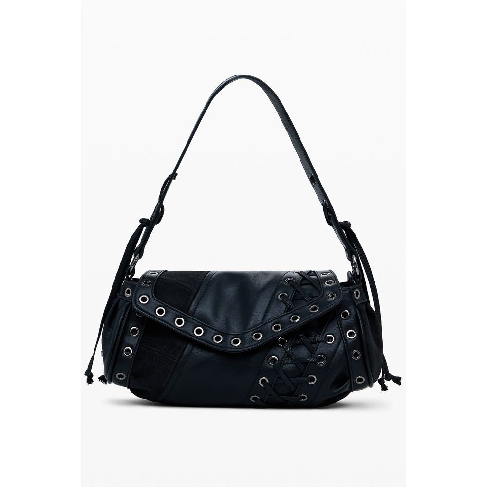 Bolso de polietileno negro para mujer