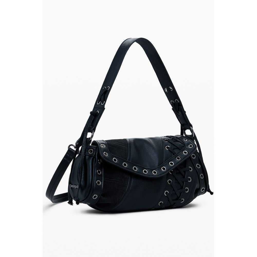 Bolso de polietileno negro para mujer