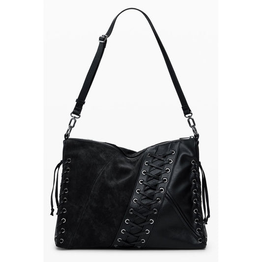 Bolso de polietileno negro para mujer