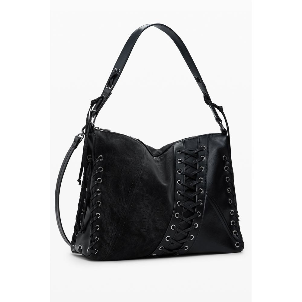 Bolso de polietileno negro para mujer