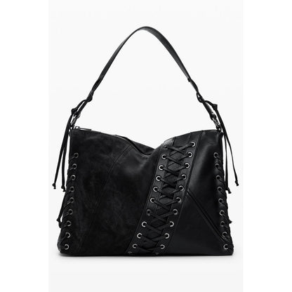 Bolso de polietileno negro para mujer