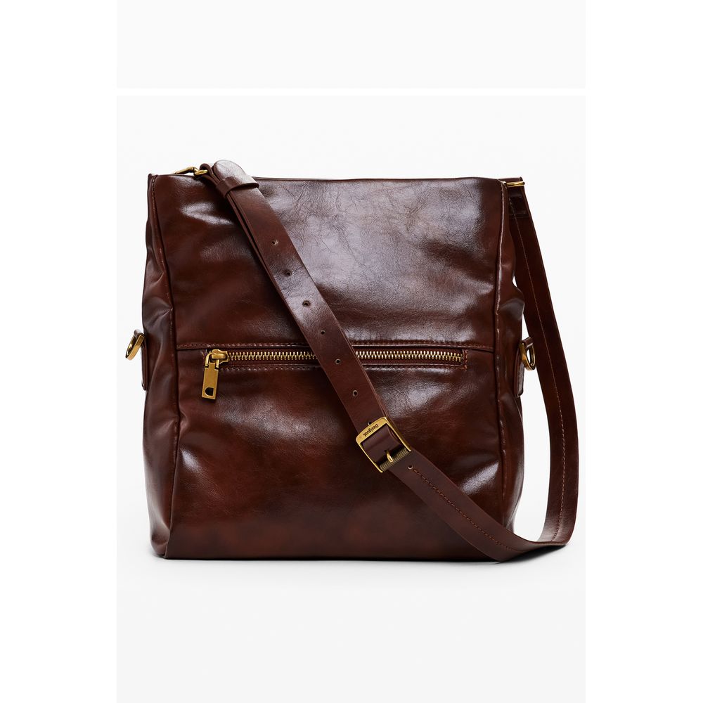 Bolso de polietileno marrón para mujer