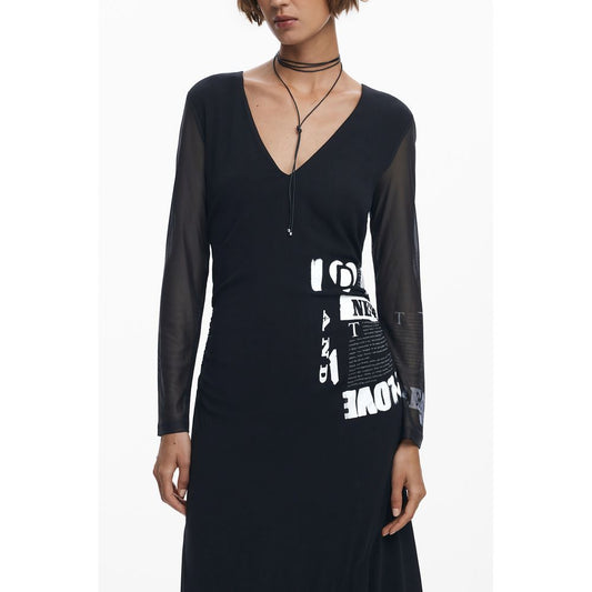 Vestido Mujer Poliéster Negro