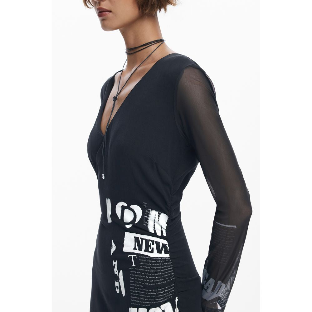 Vestido Mujer Poliéster Negro