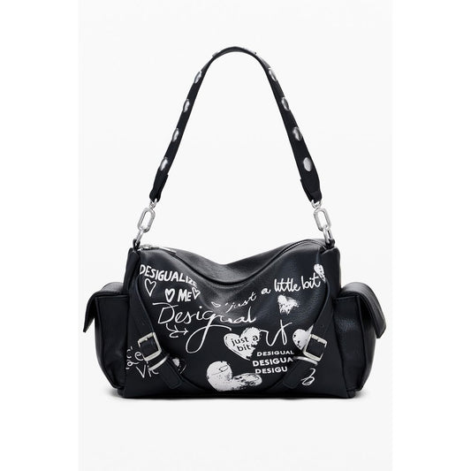 Bolso de polietileno negro para mujer