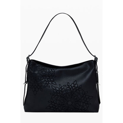 Bolso de polietileno negro para mujer