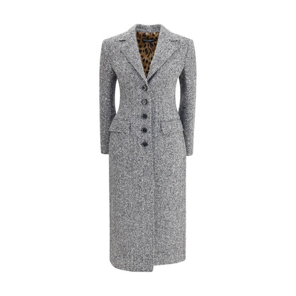 Single-breasted chevron Coat
