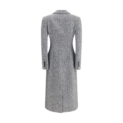 Single-breasted chevron Coat