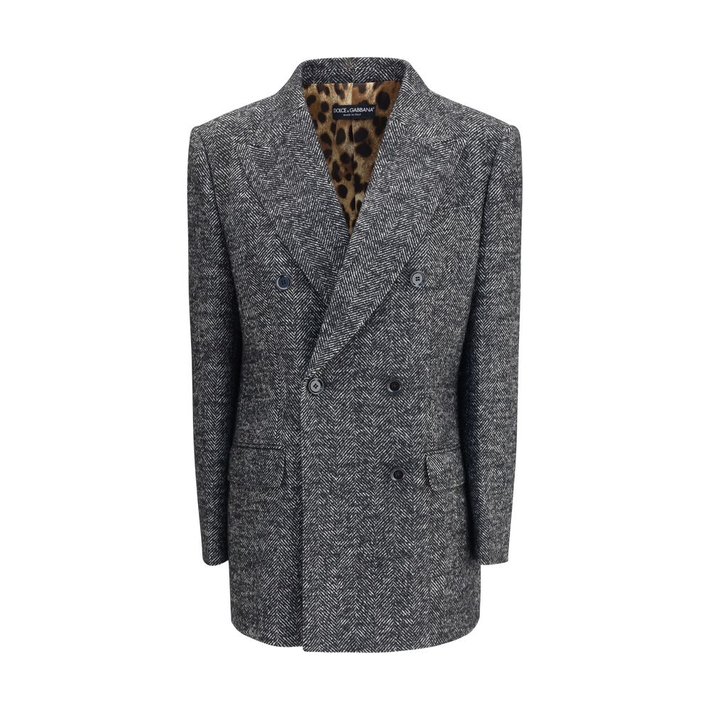 Double-breasted Chevron Blazer