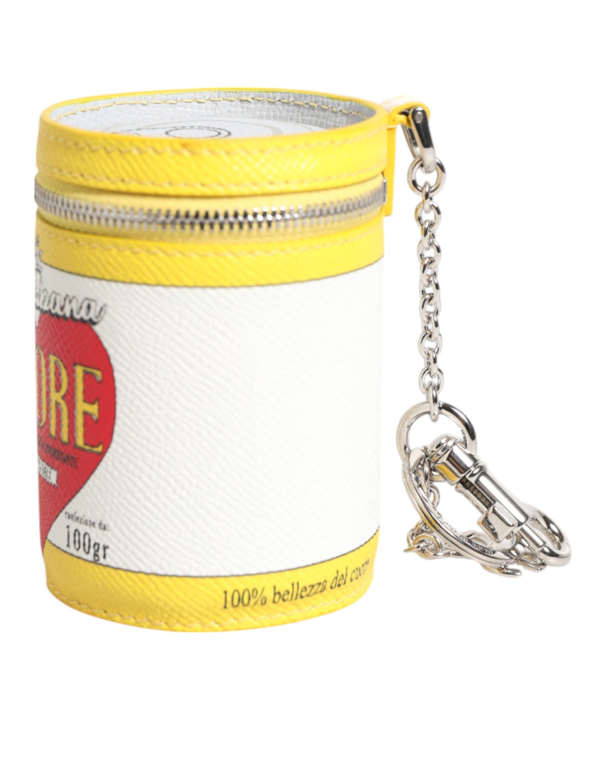 Amore Leather Multicolor Bag Charm Coin Case Keychain Keyring