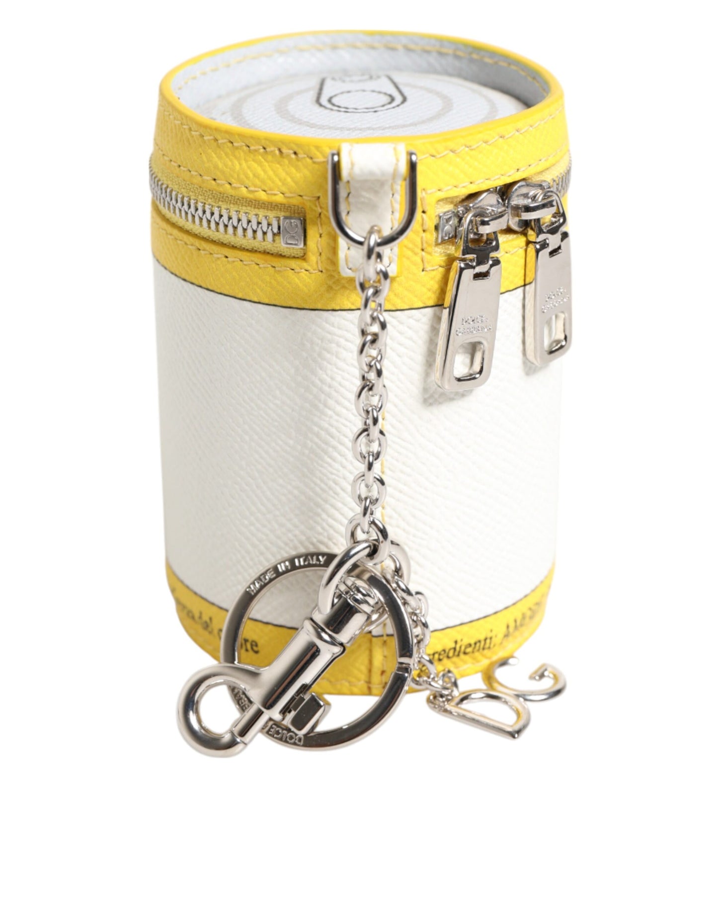 Amore Leather Multicolor Bag Charm Coin Case Keychain Keyring