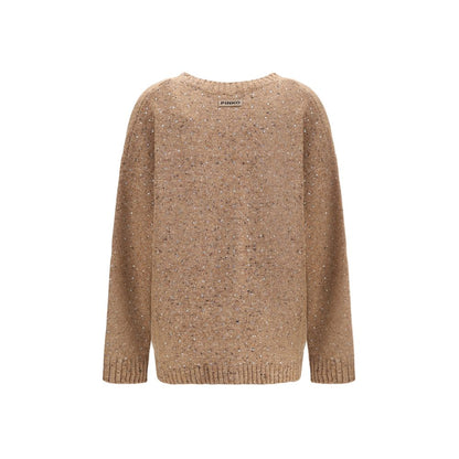Bouclé fabric Cardigan with rhinestones