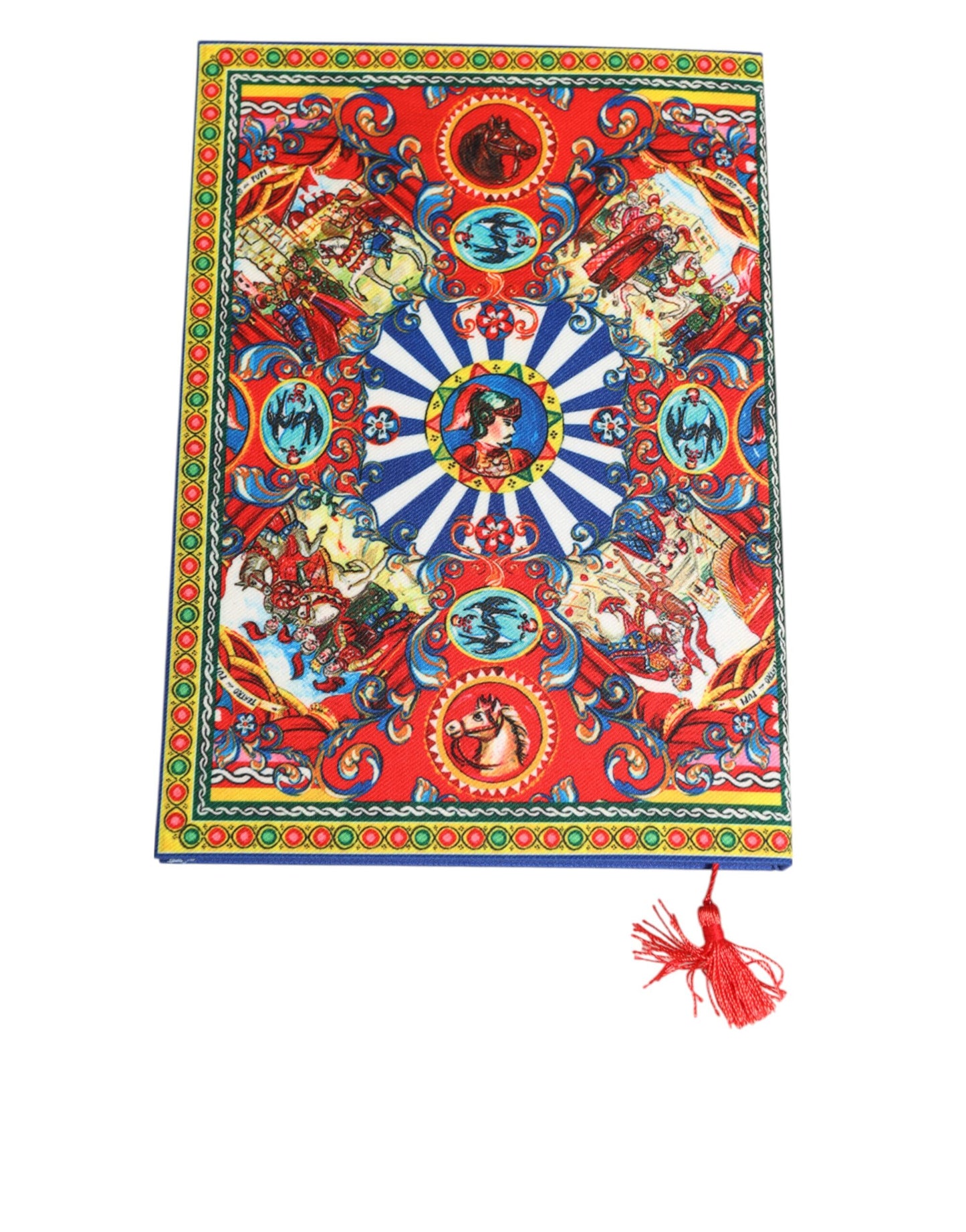 Multicolor Sicilian Carretto Print Journal  Notebook