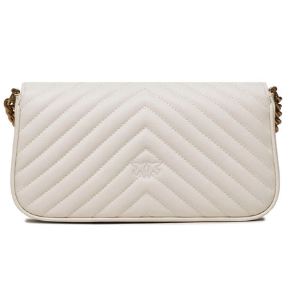 White Calfskin Crossbody Bag