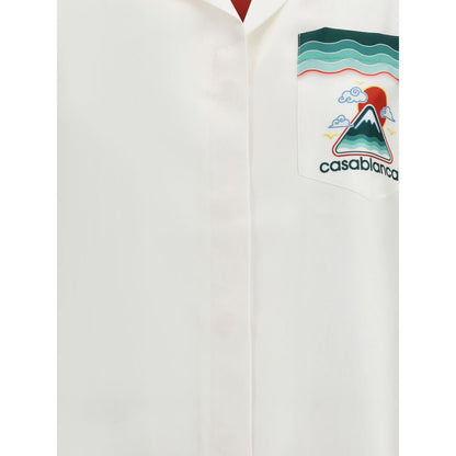 Silk Cuban Collar short sleeve Shirt