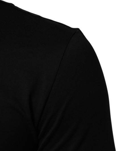 Black Goodluck 2021 Cotton Crew Neck T-shirt