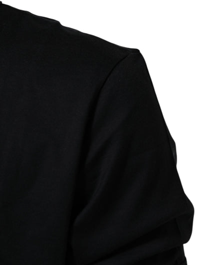 Black Goodluck 2018 Cotton Crew Neck T-shirt