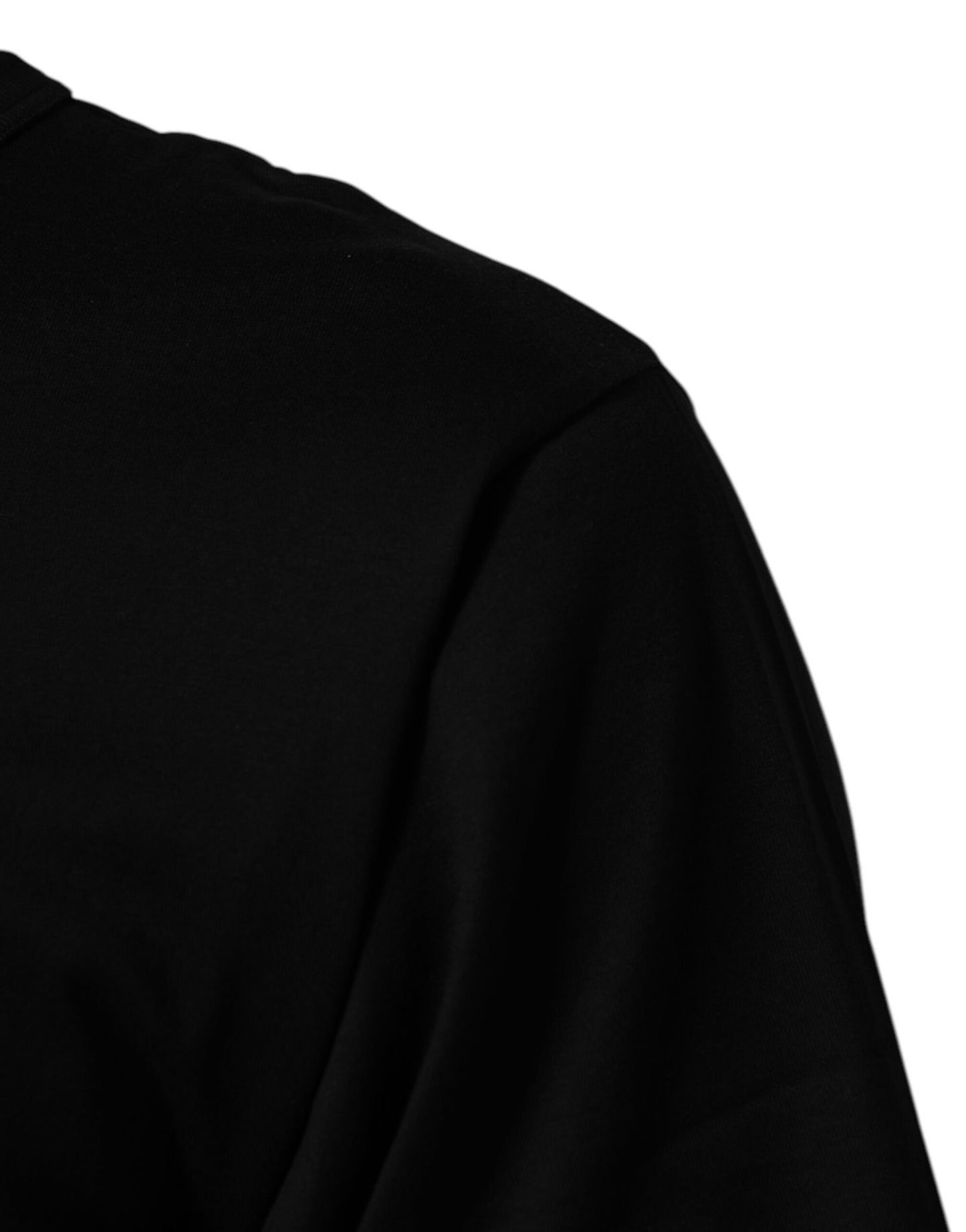 Black DGRoyals Cotton Men Crew Neck IT T-shirt