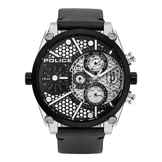 Reloj de piel negro