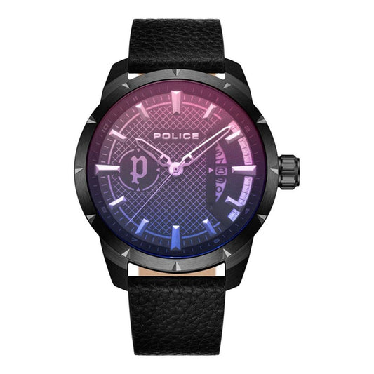 Reloj de piel negro