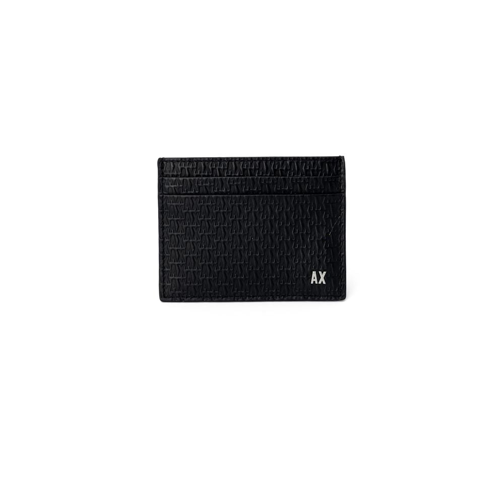 Cartera de piel negra